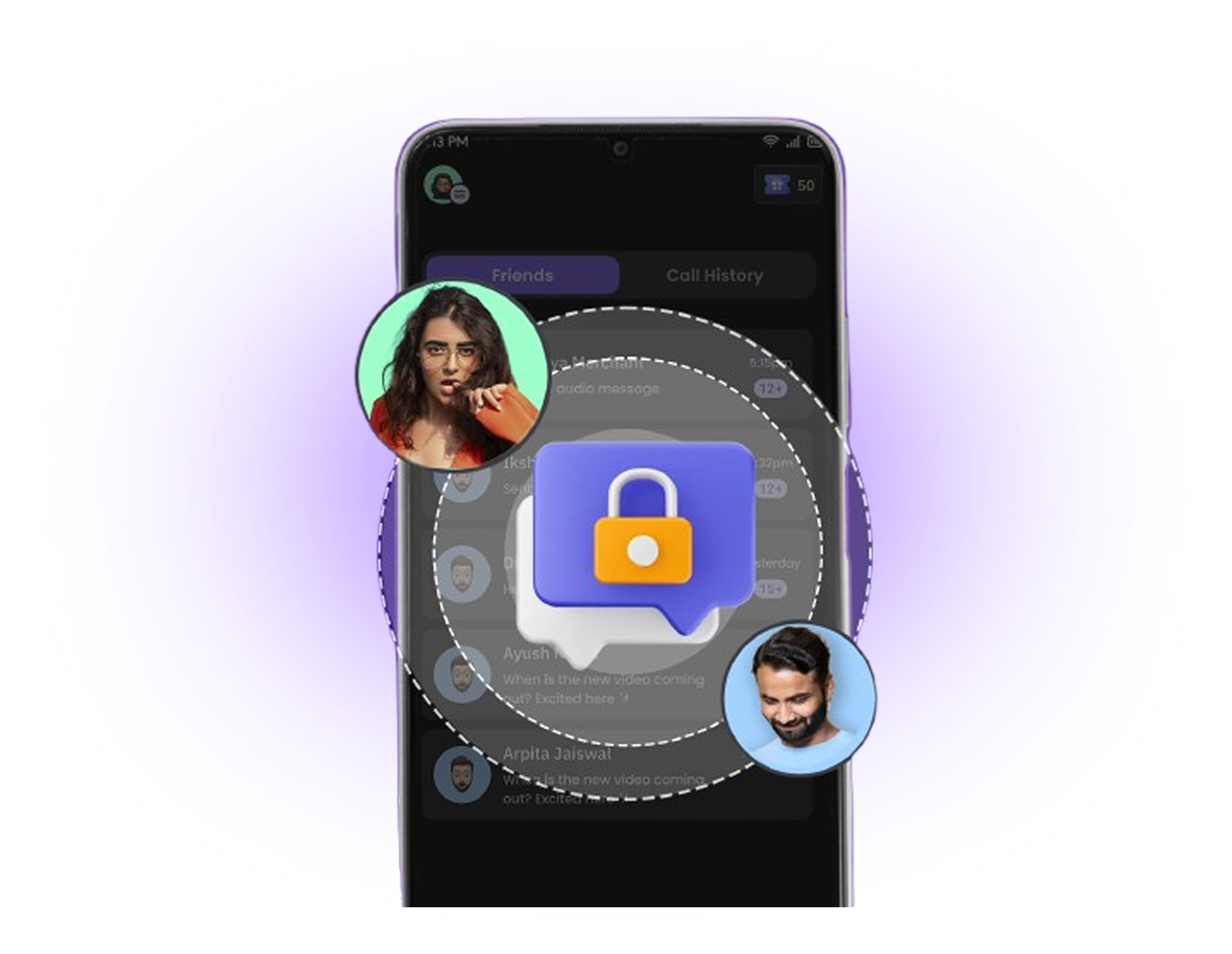 100% safe and secure audio calls